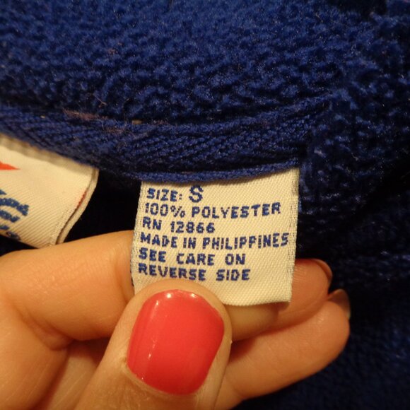 Bike Women's Vintage Fleece Pull On Top Size Small Polyester Long Sleeve - Picture 7 of 11